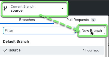 Create a new Branch