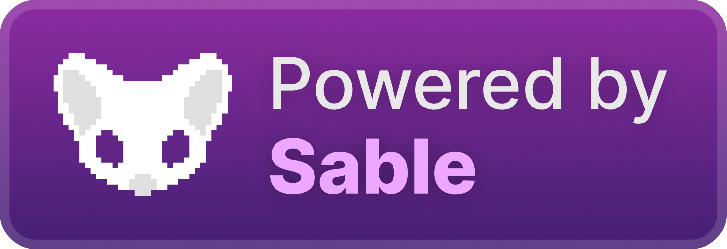 powered by sable