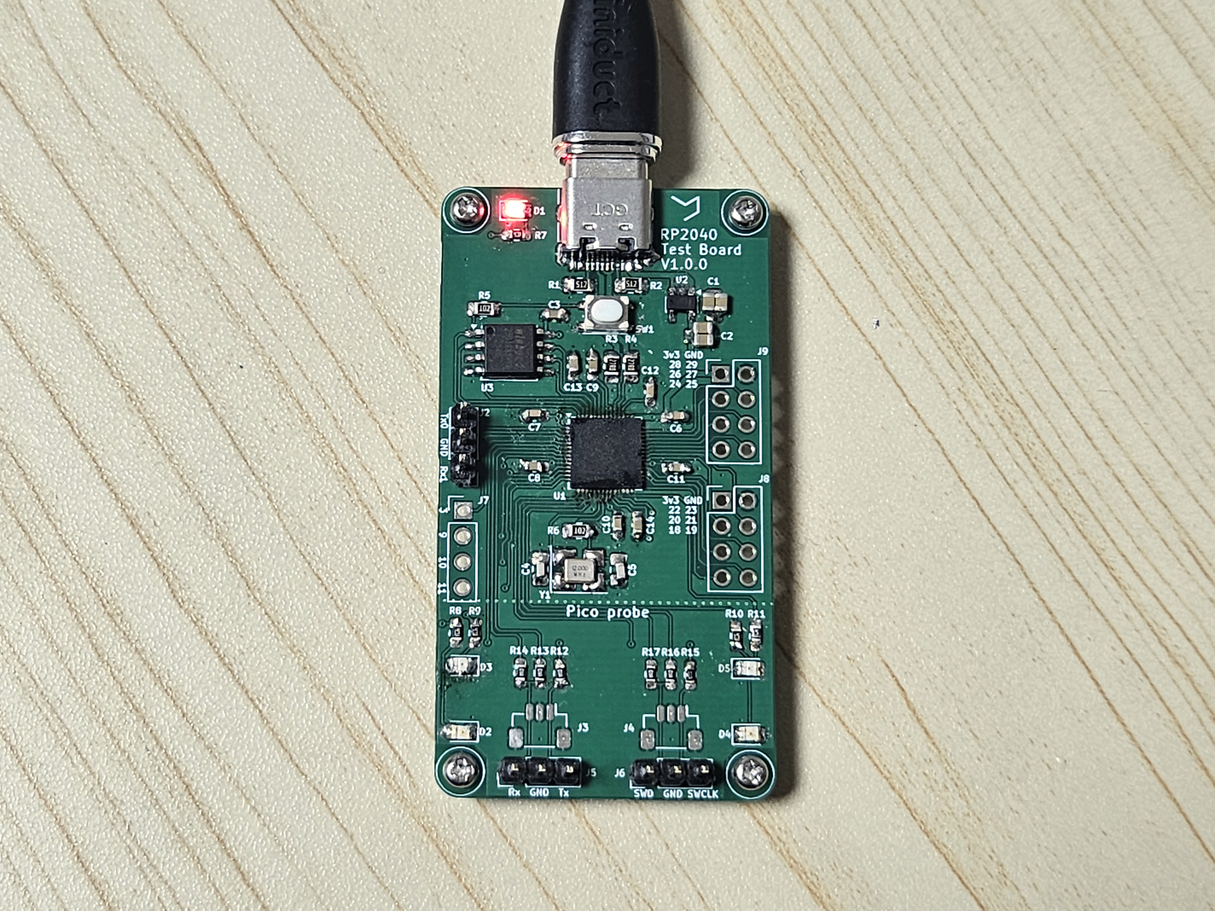 Rp2040 test board, from the project README