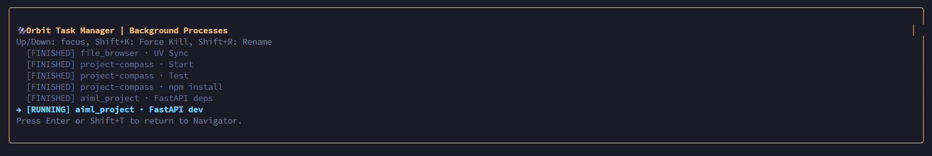 Orbit Task Manager
