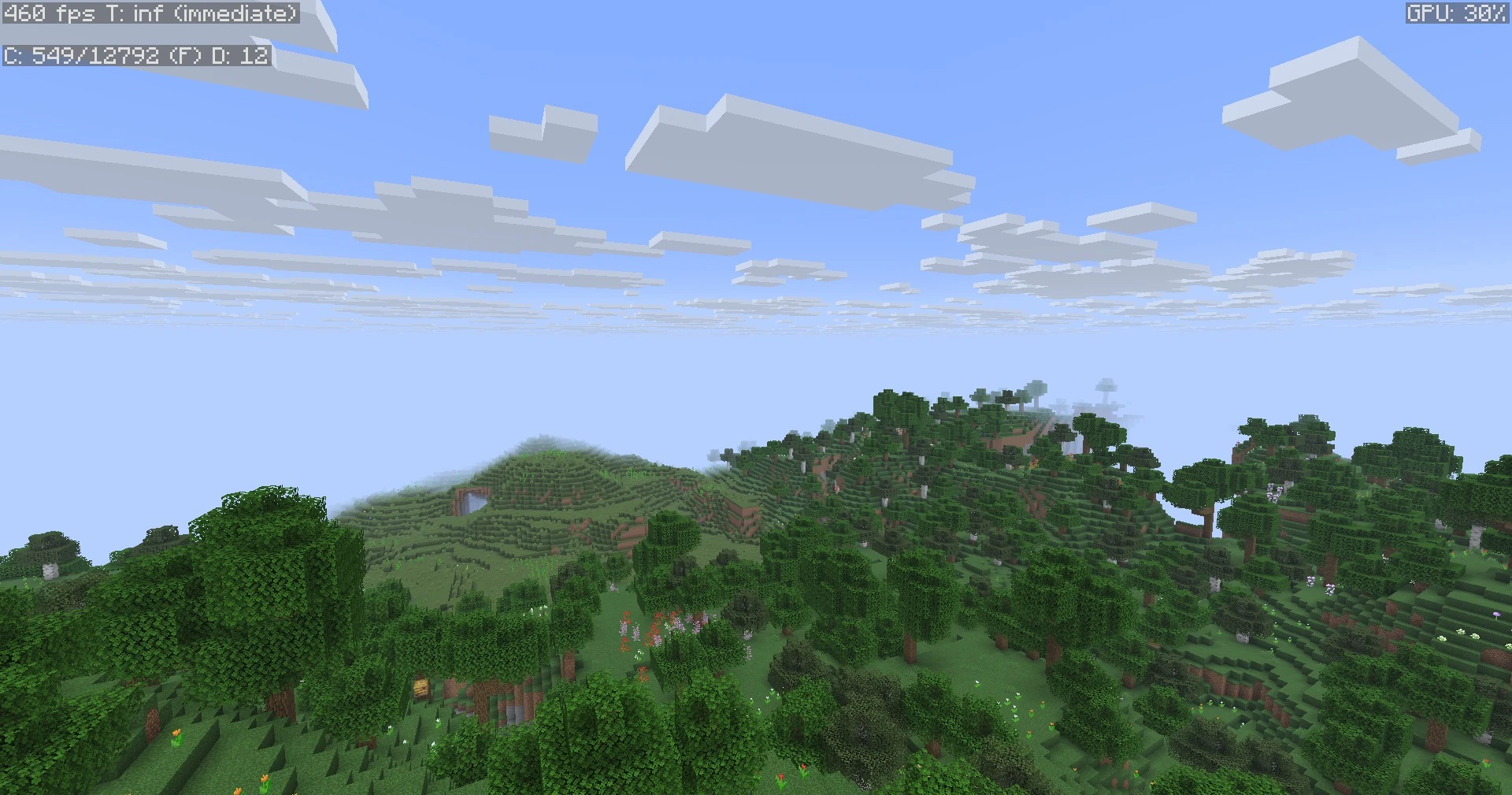 Breakneck at 12 chunks: 460 FPS