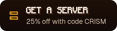 Get a server: save 25% with code CRISM
