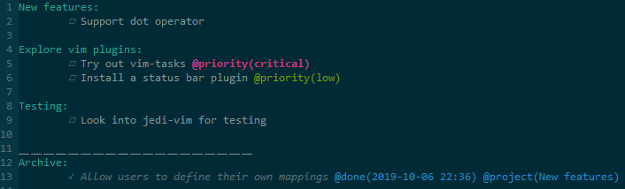 Todo file example.