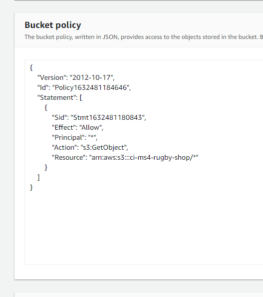 AWS Bucket Policy