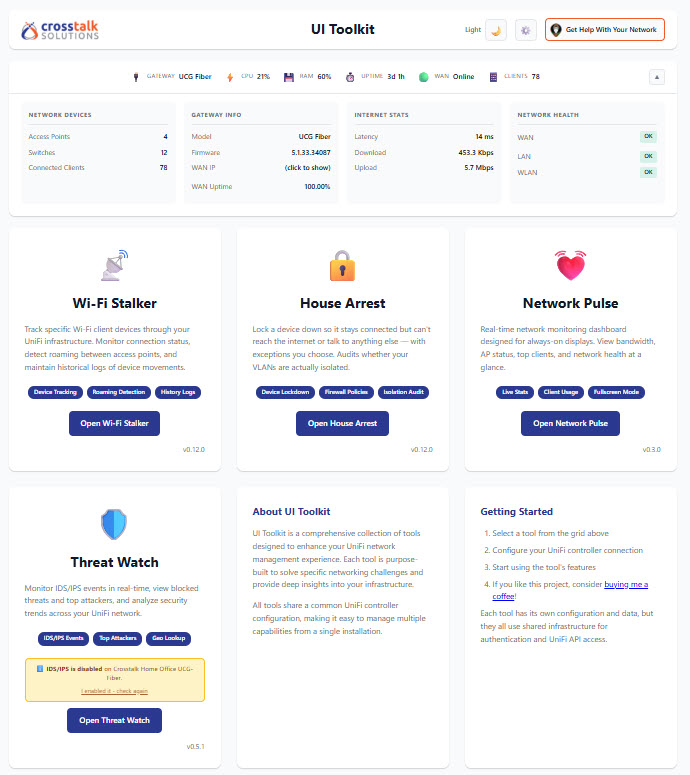 UI Toolkit dashboard