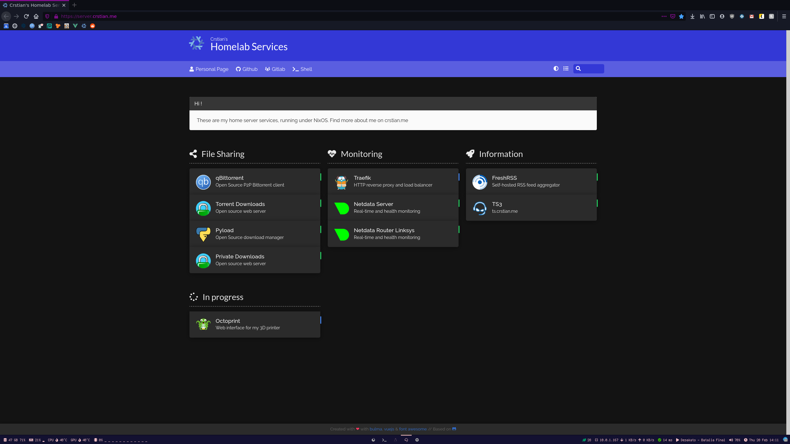 GitHub - crstian19/HomeServer: My home server config files