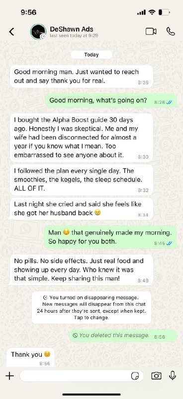 Customer testimonial
