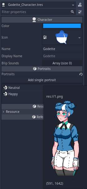 character editor