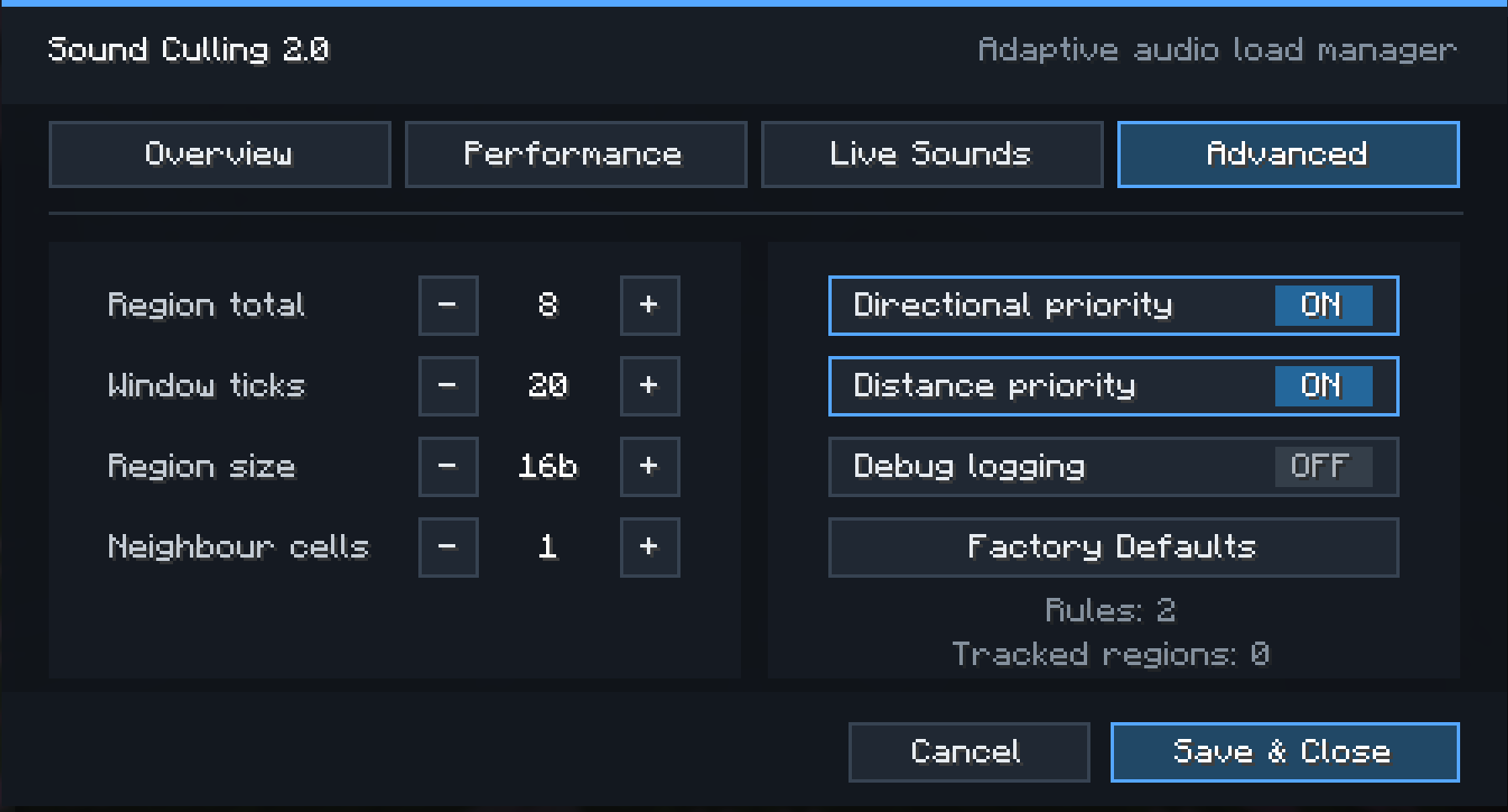 Sound Culling Advanced