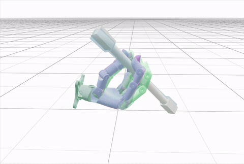 Simulation · Wuji Hand 2 pen spinning