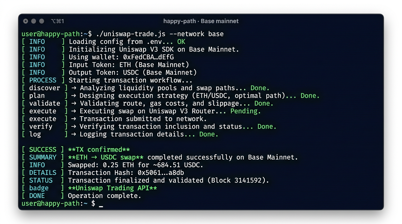 Receipts-First Blockchain Skills Agent screenshot 3