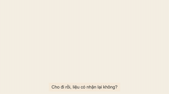 Demo dự án Cho đi và nhận lại