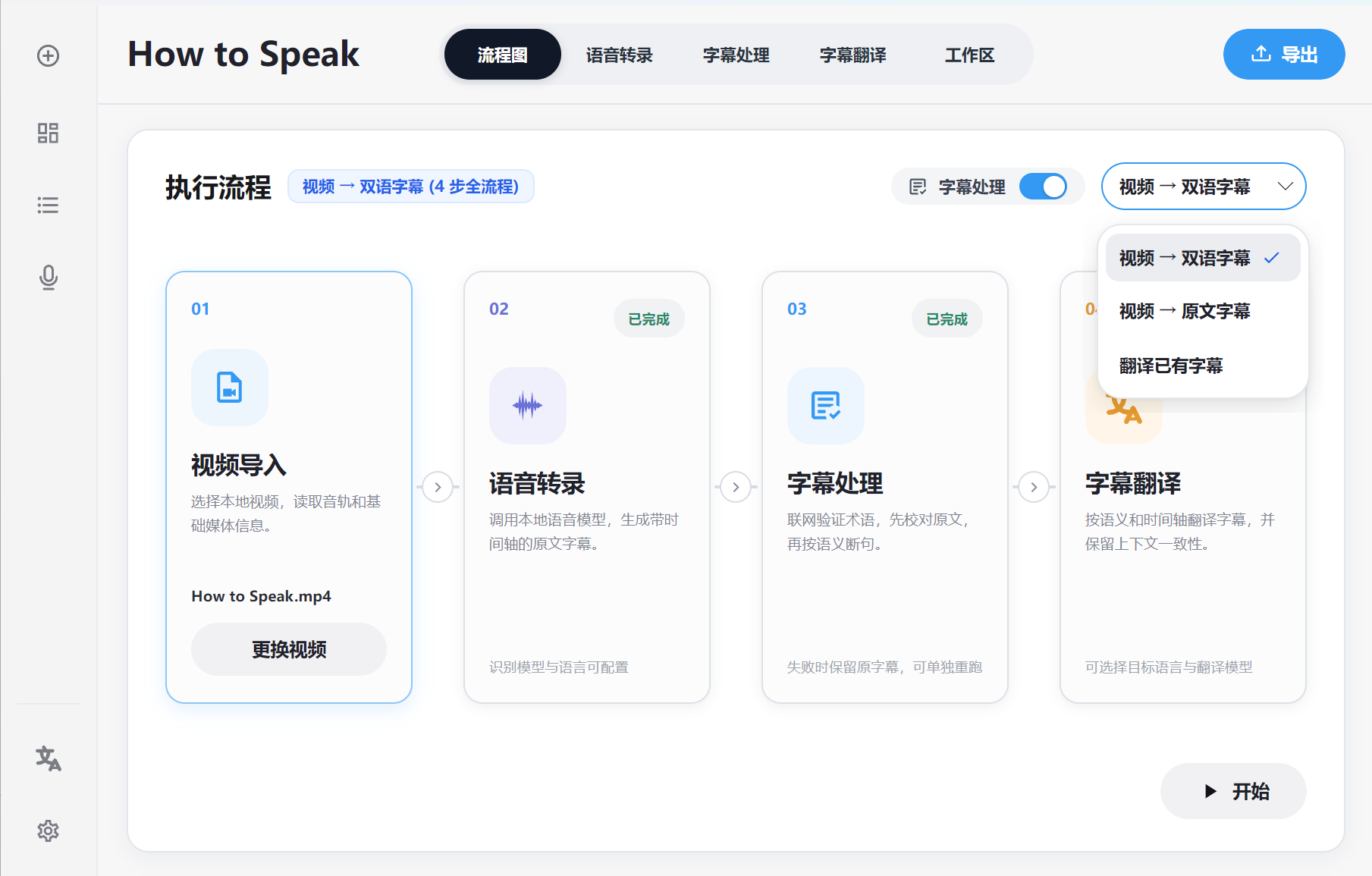 字幕项目流程