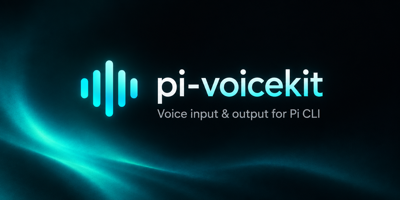 pi-voicekit — Voice input and output for the Pi coding agent
