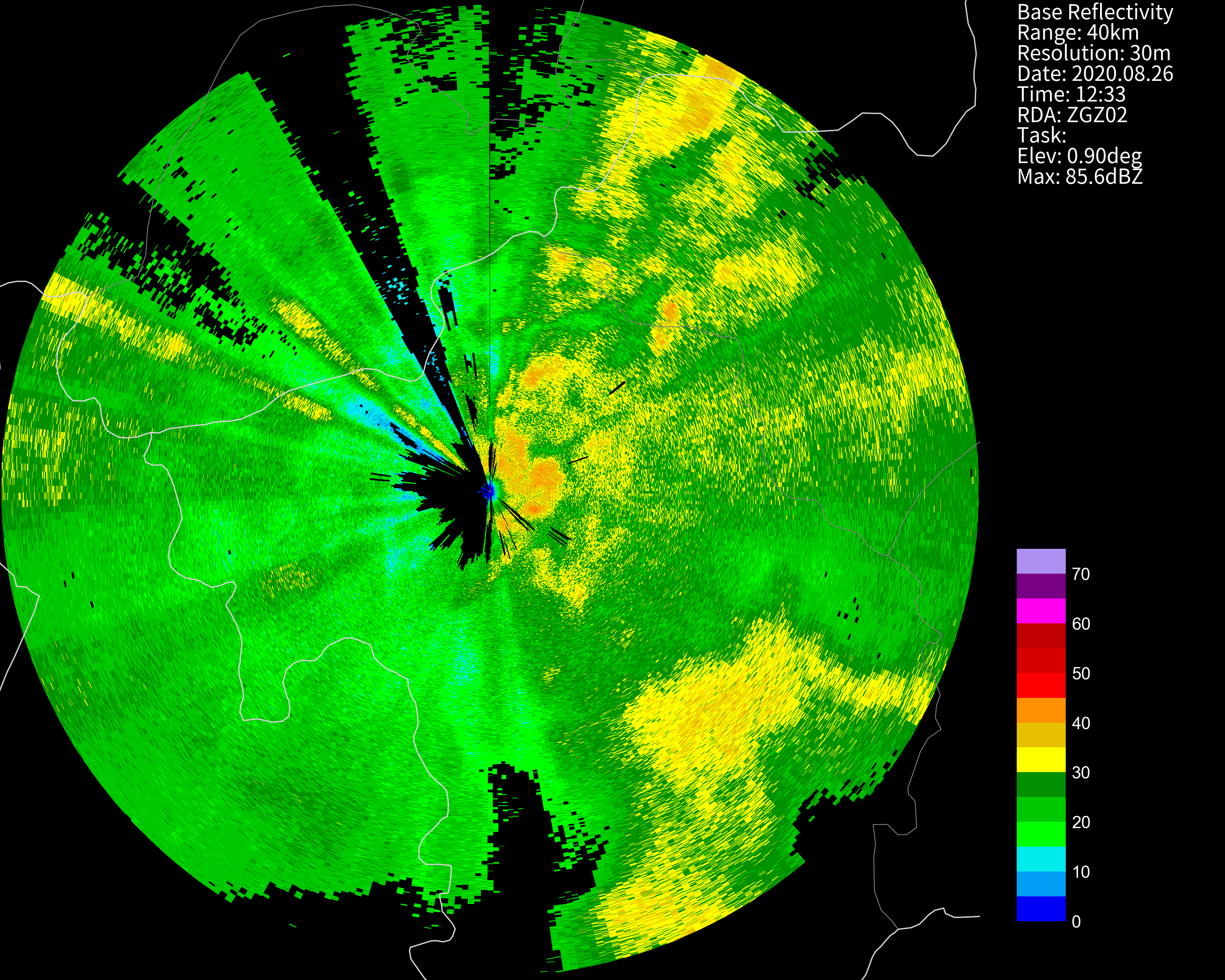 Phased array radar reflectivity