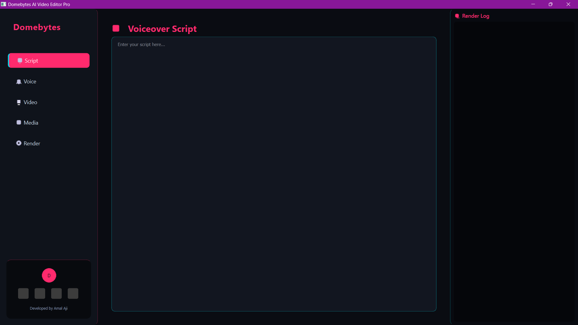 Cyber-Dome AI Video Generator main interface screenshot 1