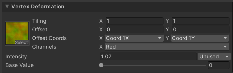Vertex Deformation