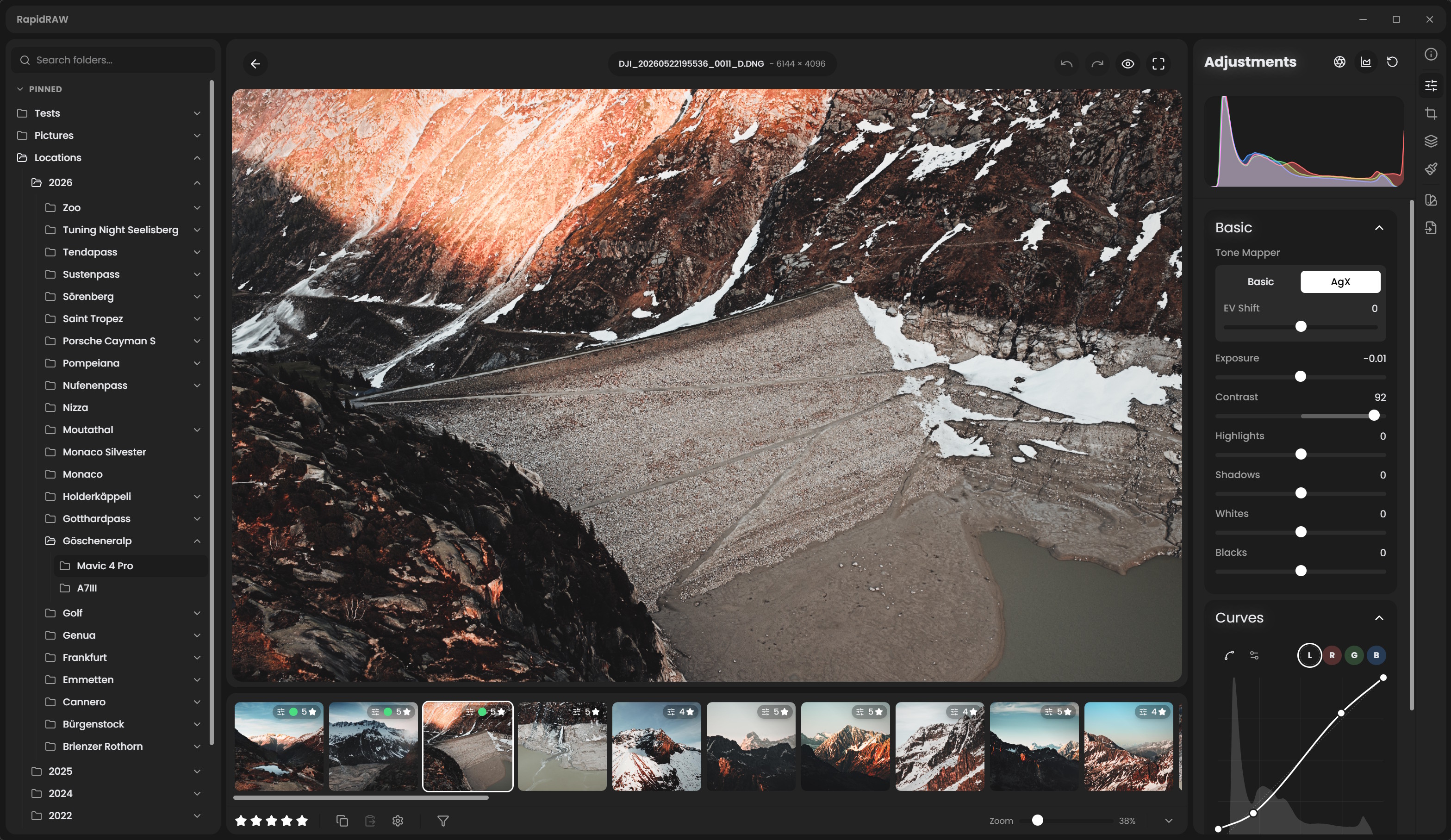 RapidRAW Editor View