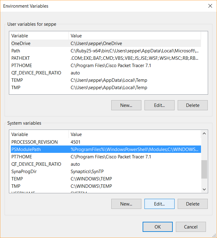 Environment Variables
