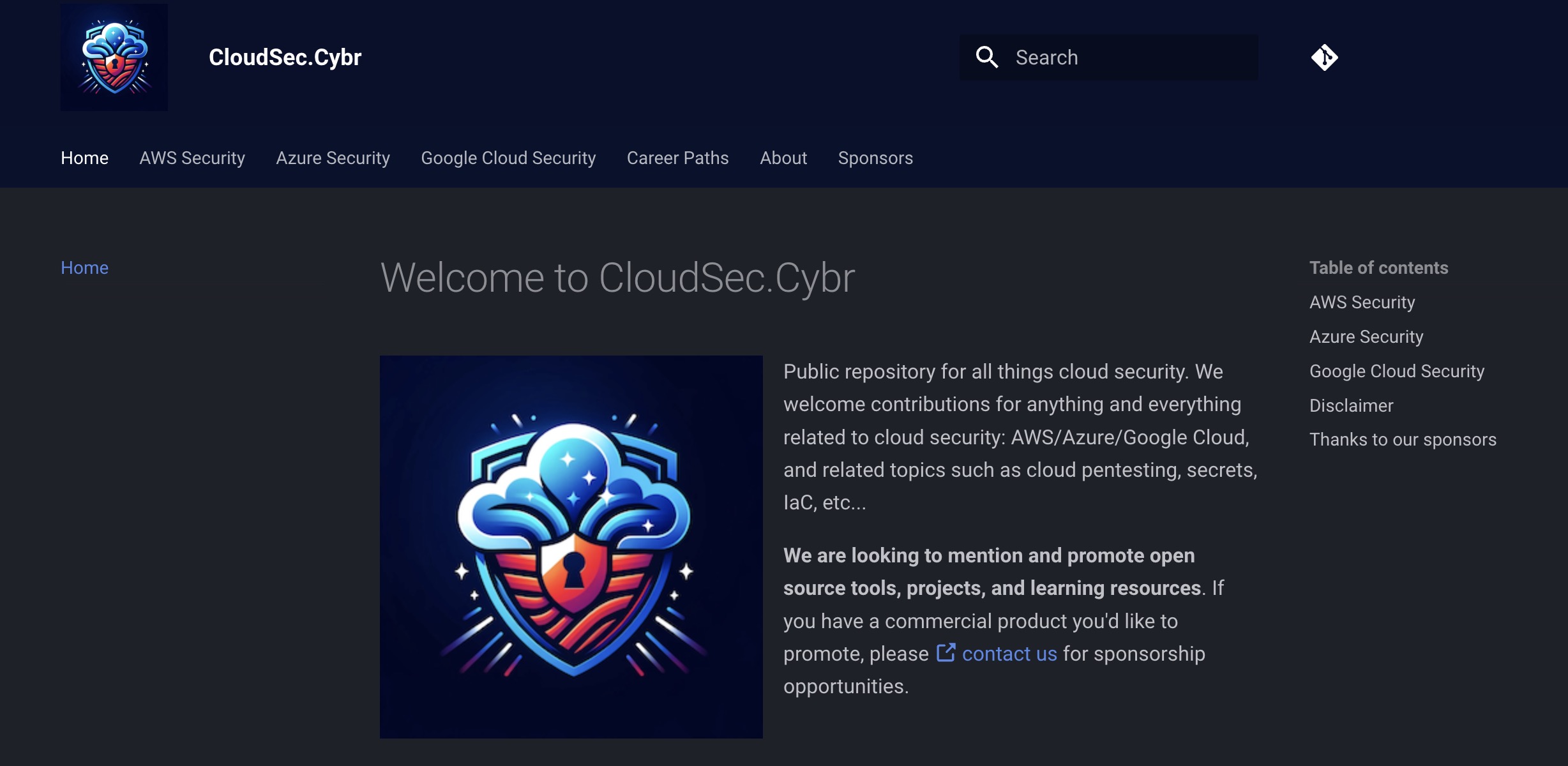 CloudSec.Cybr Dashboard Screenshot