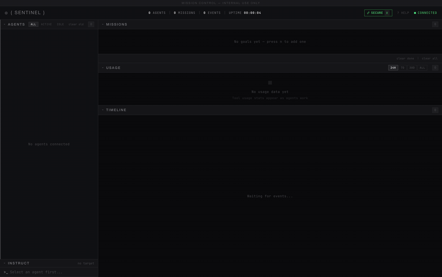 Mission Control Dashboard — live demo
