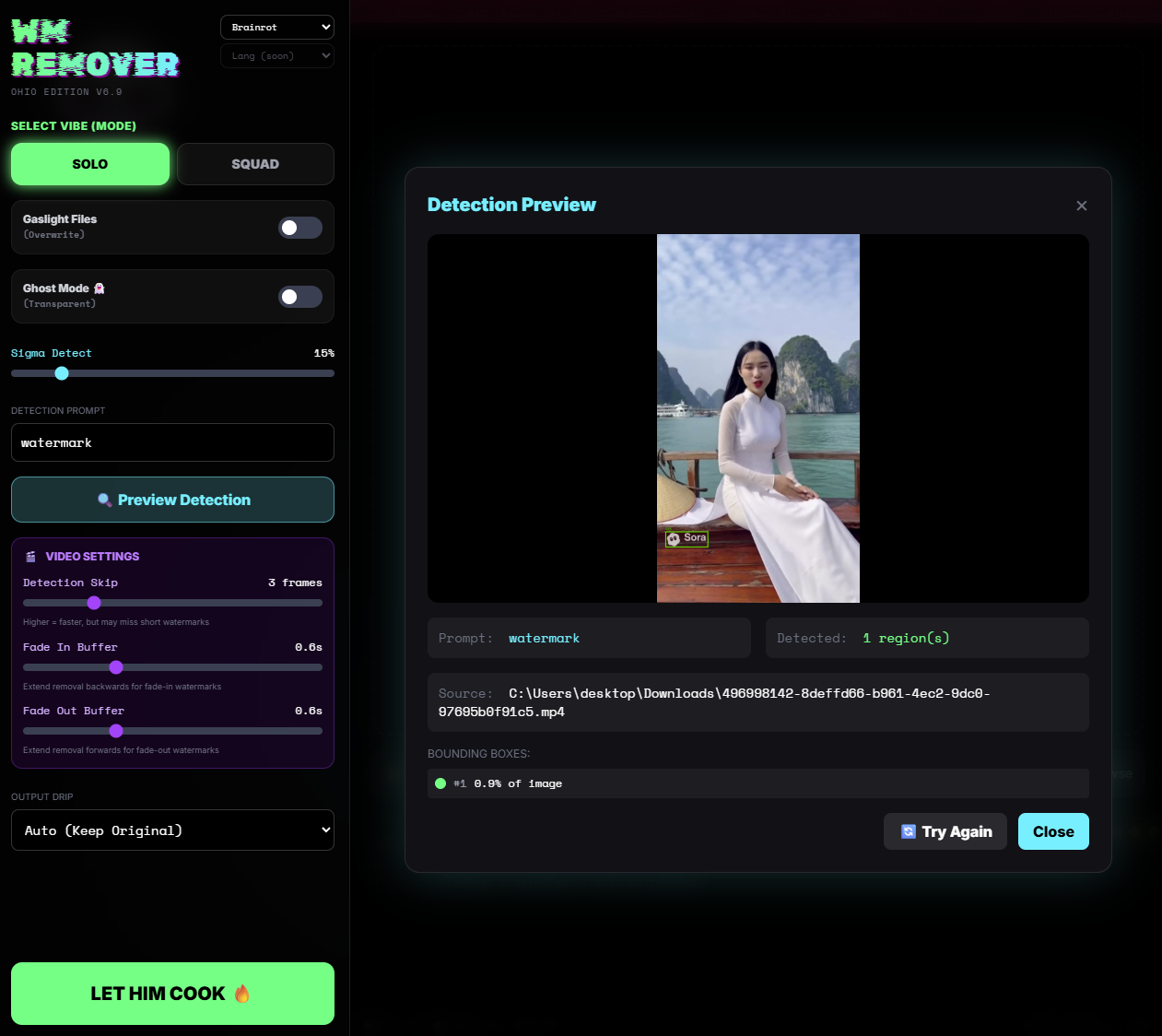 Скриншот приложения WatermarkRemover-AI