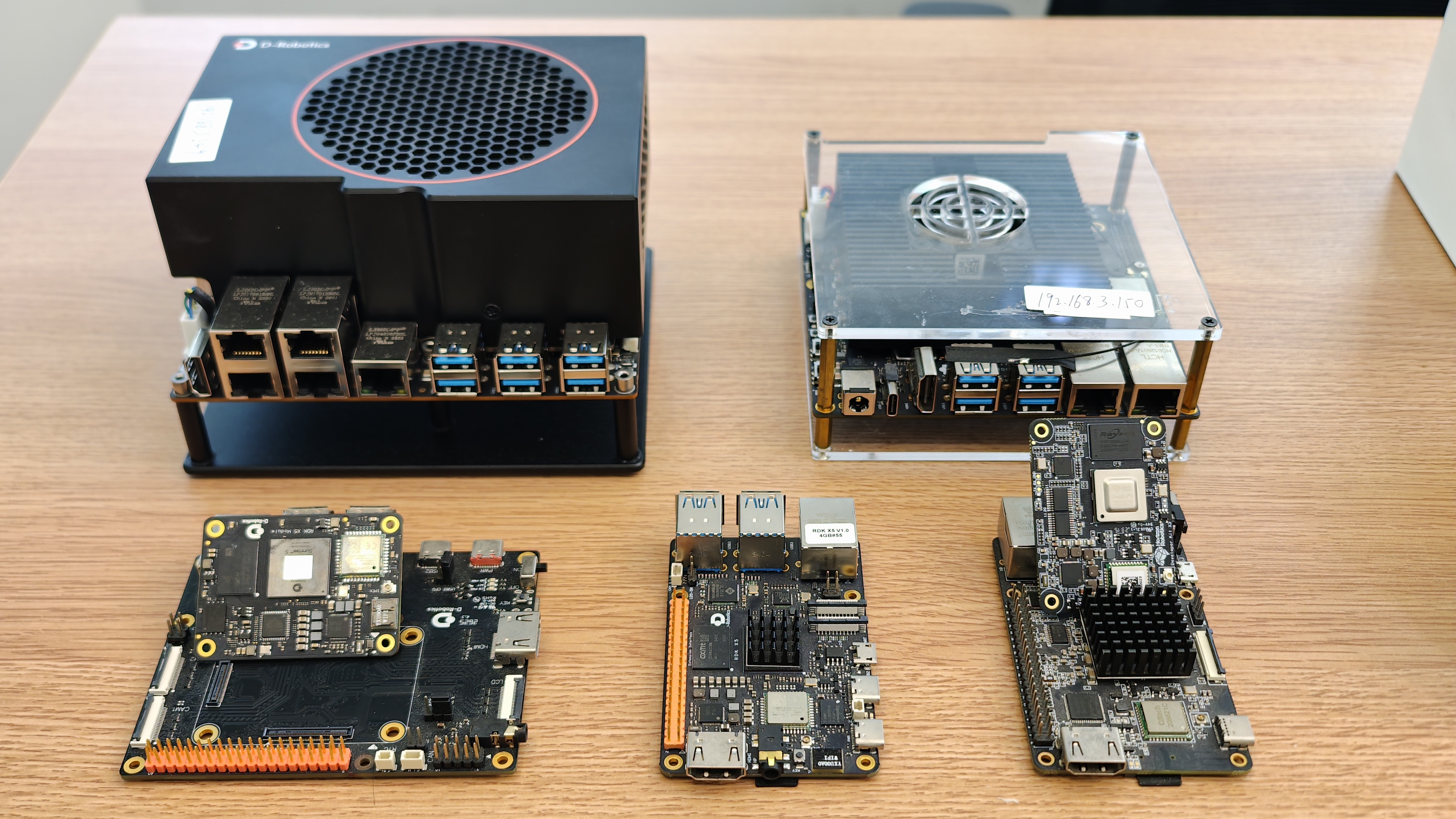 RDK X3, RDK X5, RDK S100, and RDK S600 hardware lineup