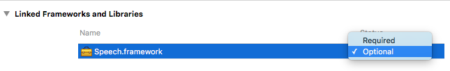 Weak-linking a framework in Xcode