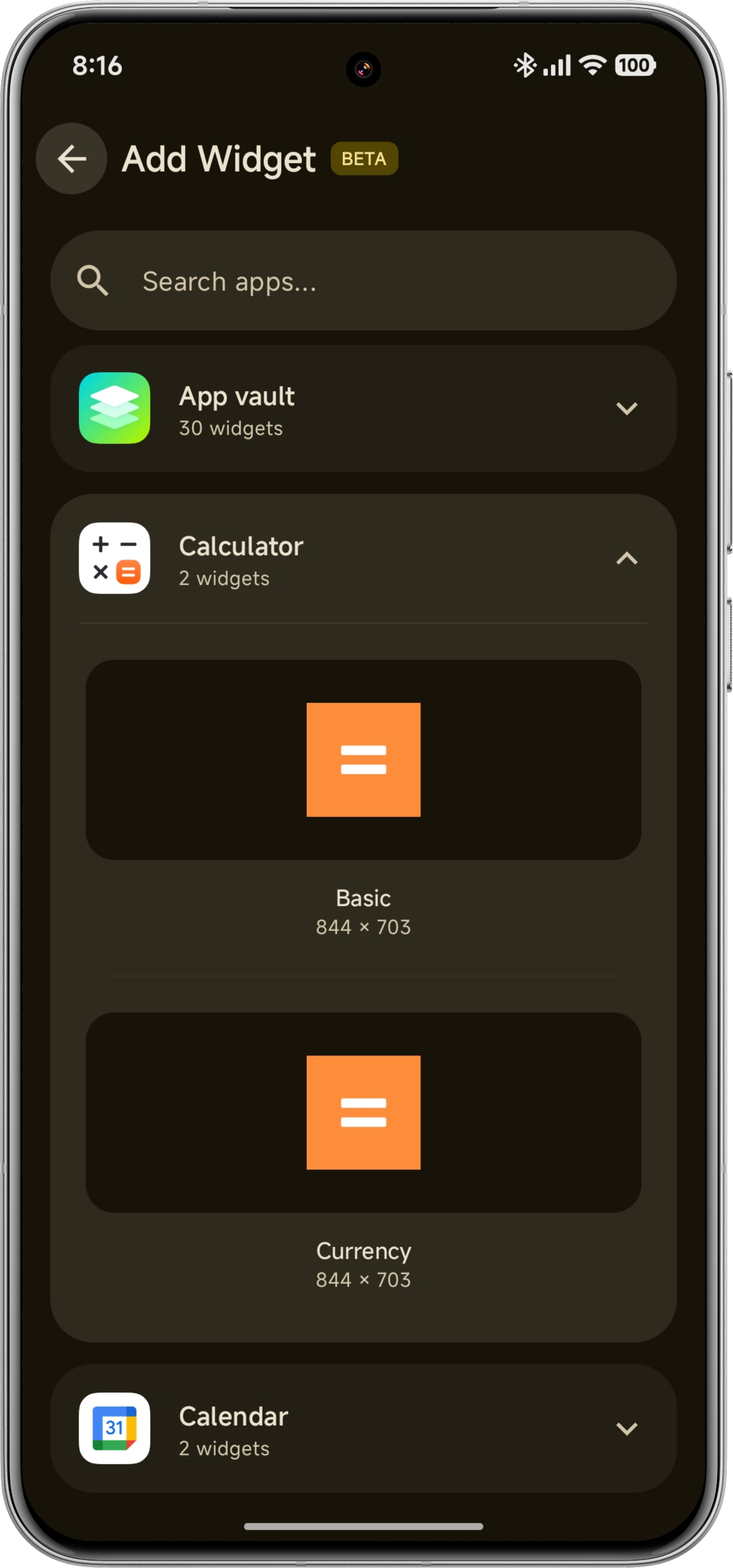 Widgets