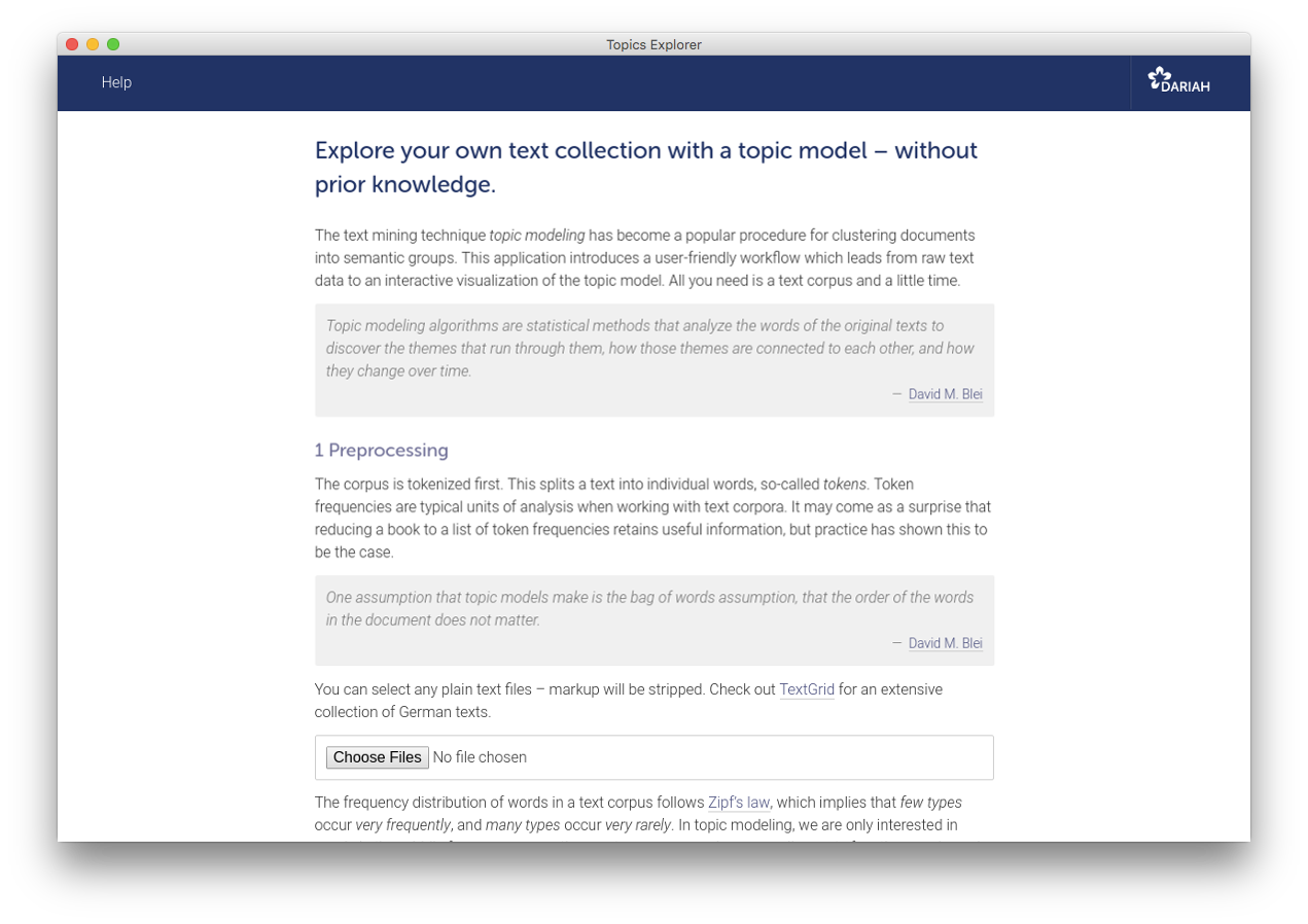 DARIAH Topics Explorer