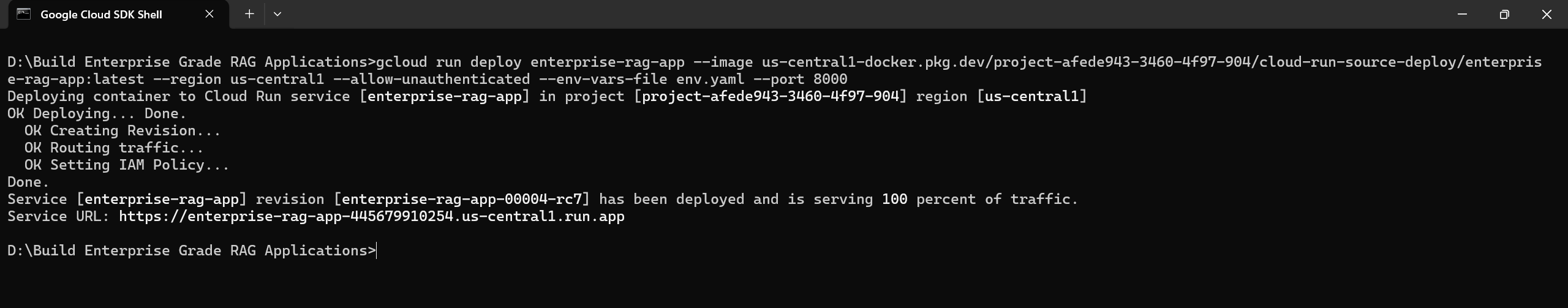 Deployed on Cloud Run