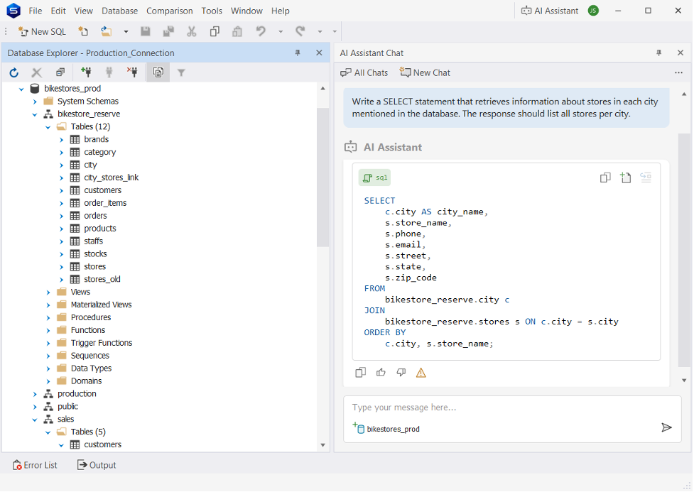 dbForge Studio for PostgreSQL