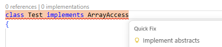 Implement abstracts