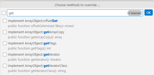 Override members