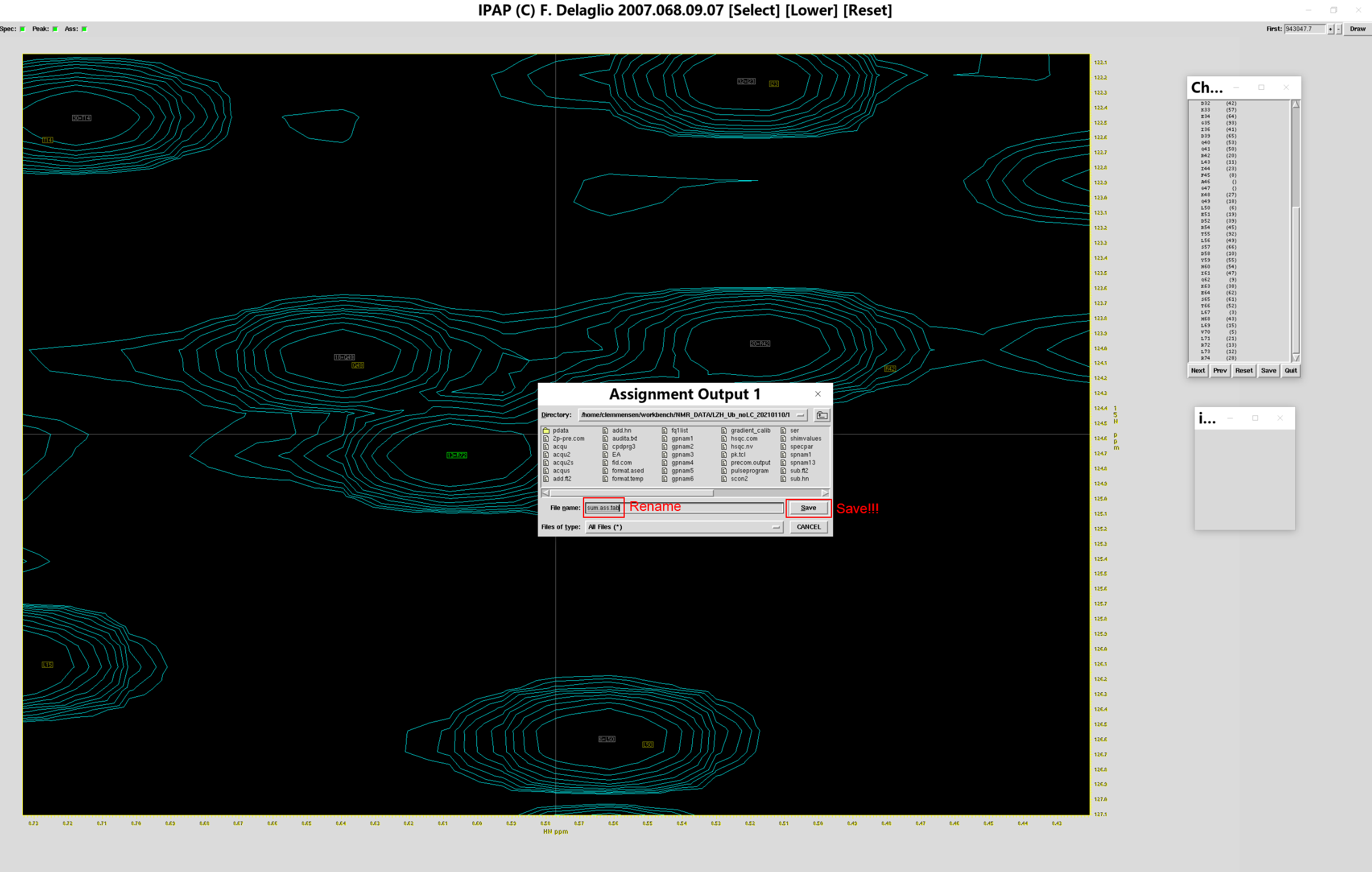 Tutorial基于NMRPipe的RDC数据处理教程 TanglabPKU
