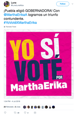 #ElectionWatch: Post-Electoral Bots in Puebla.
