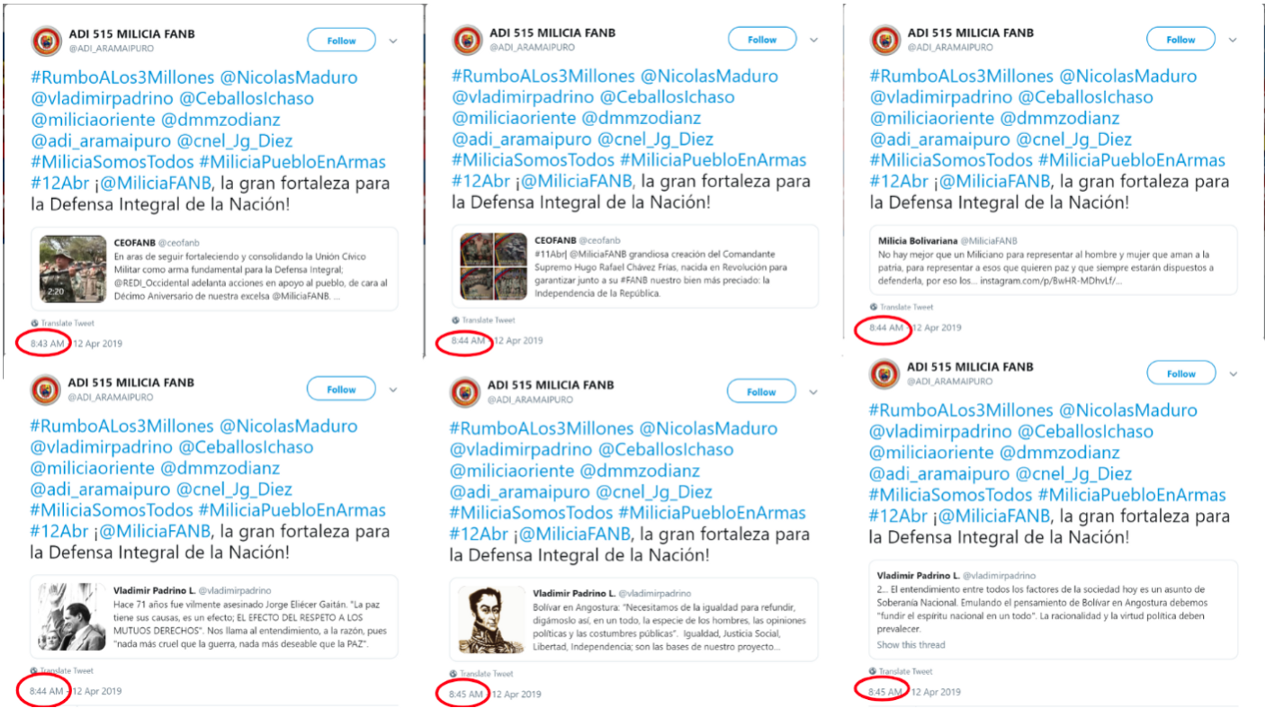 Civilian Militias in Venezuela Coordinate on Twitter.