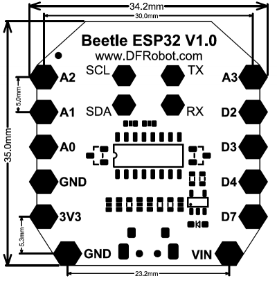 Beetle_ESP32_SKU_DFR0575-DFRobot