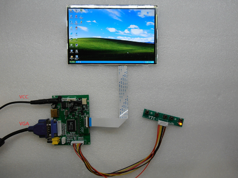 7" Diagonal - 1280x800 IPS HDMI/VGA/AV Display