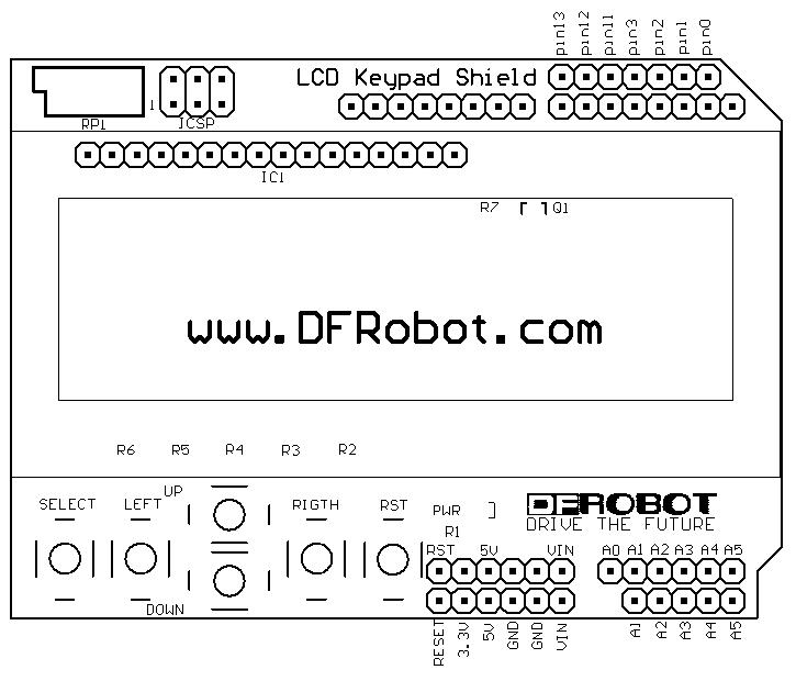 Lcd keypad shield схема