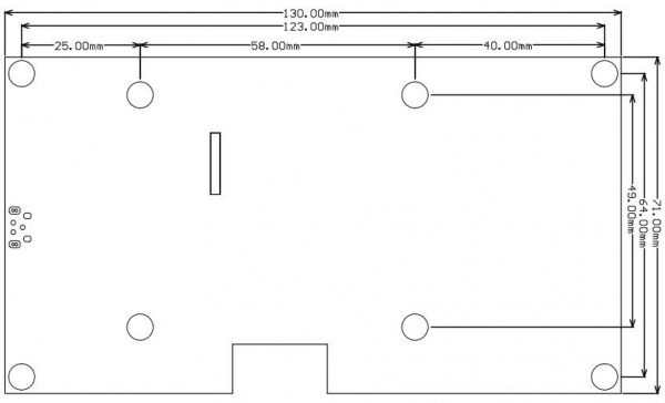 5.5"'' Touchscreen's dimensional drawing'' 5.5"'' Touchscreen's dimensional drawing''