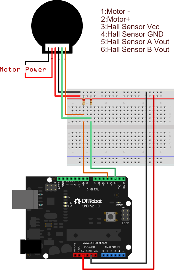Diagram for using encoder without Encoder Adapter