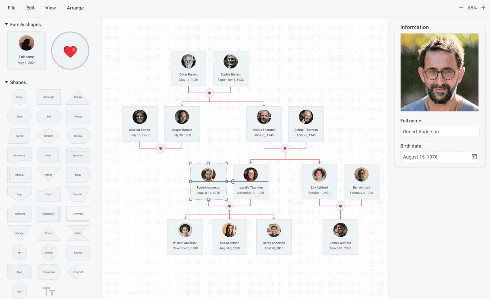 DHTMLX Diagram screenshot