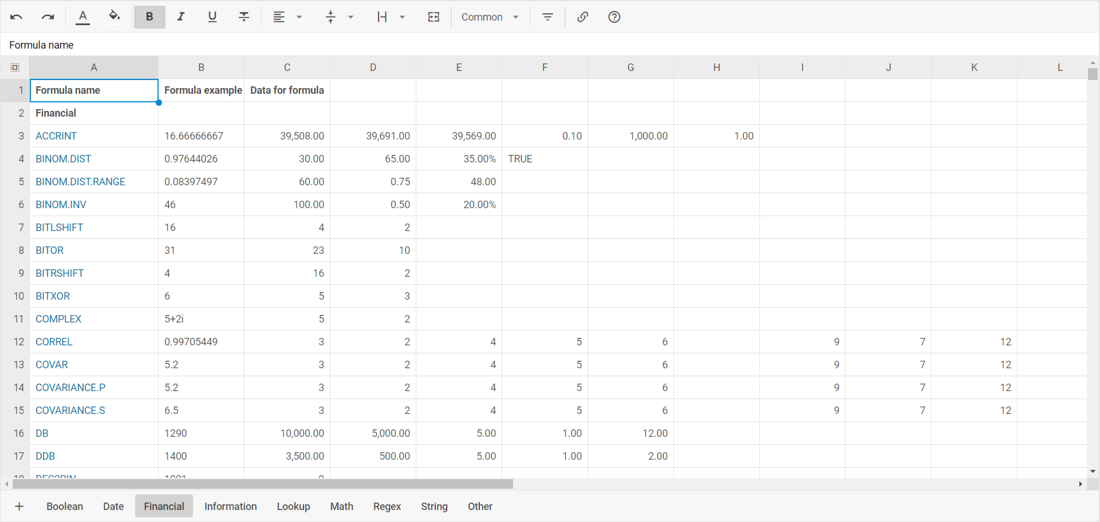 DHTMLX Spreadsheet with React Demo