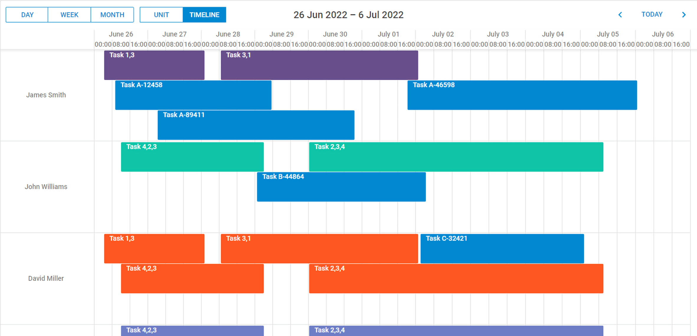 DHTMLX Scheduler with Vue Demo