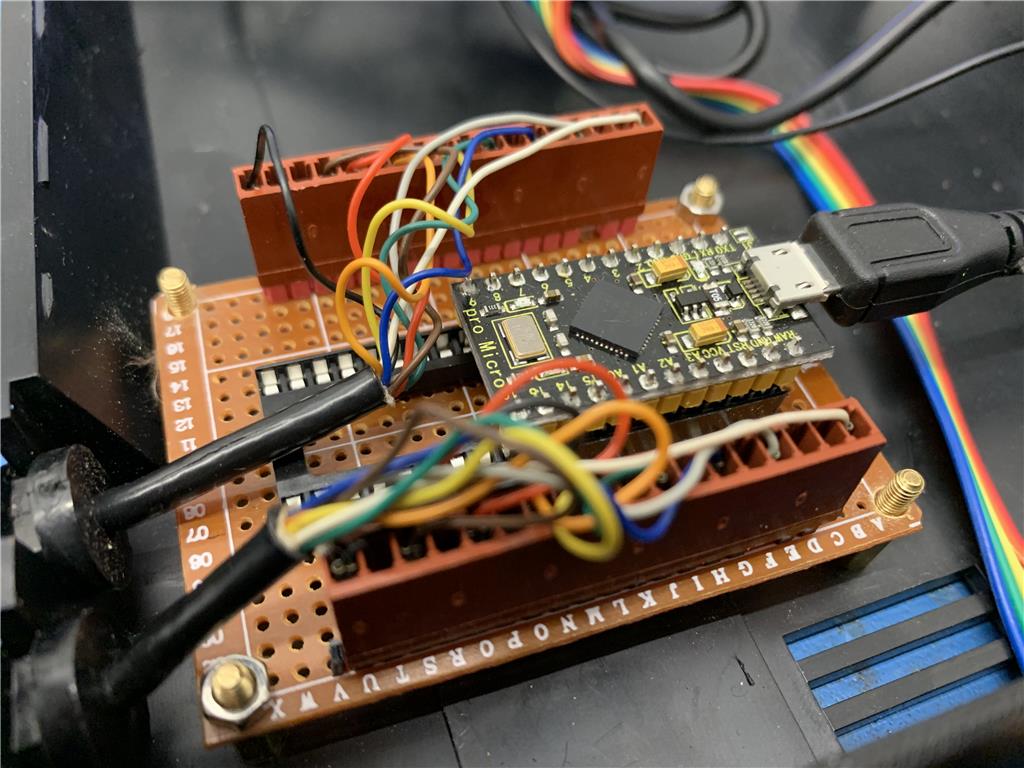 Image of arduino joystick emulator for fairchild channel f