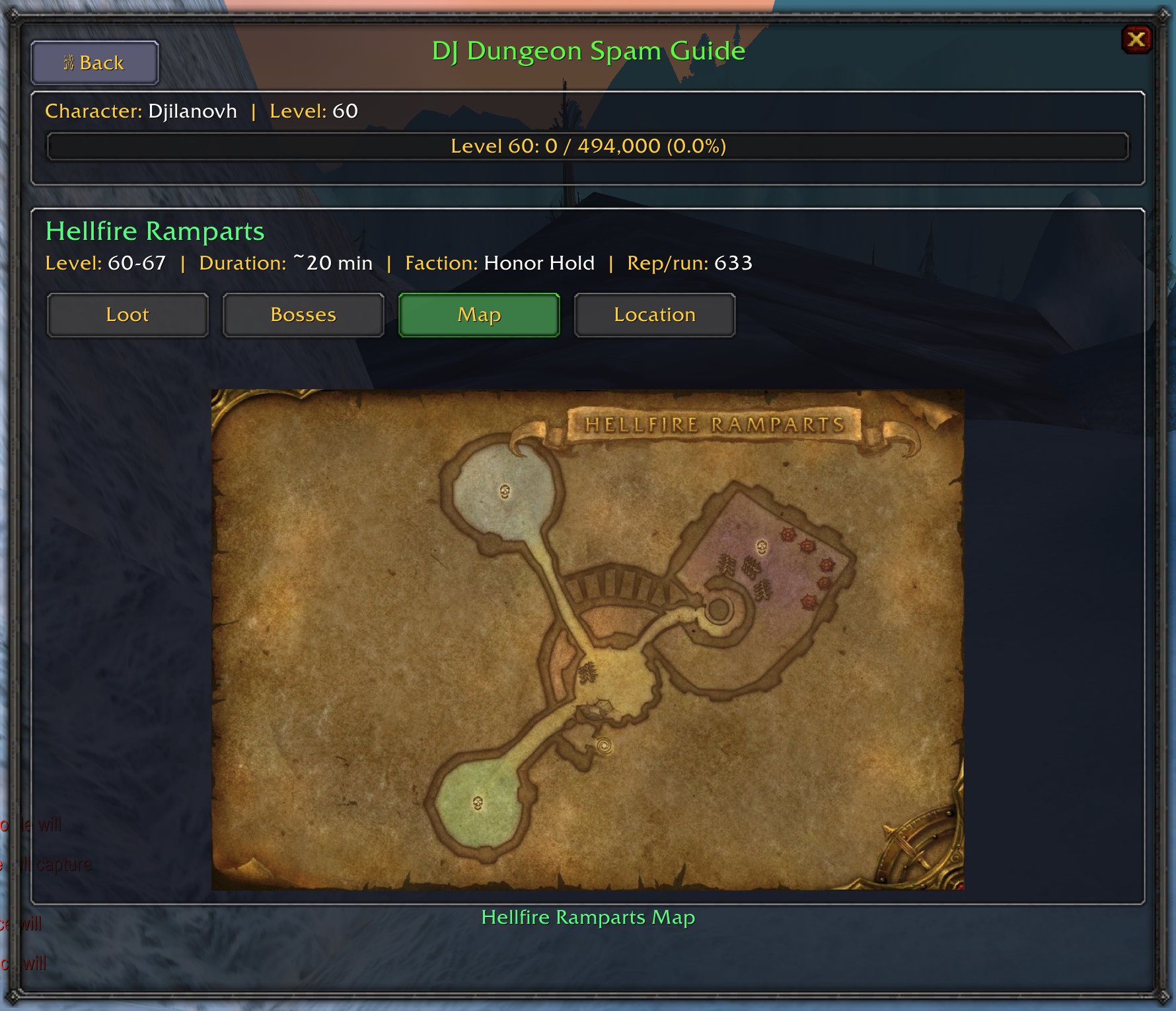 Dungeon Map