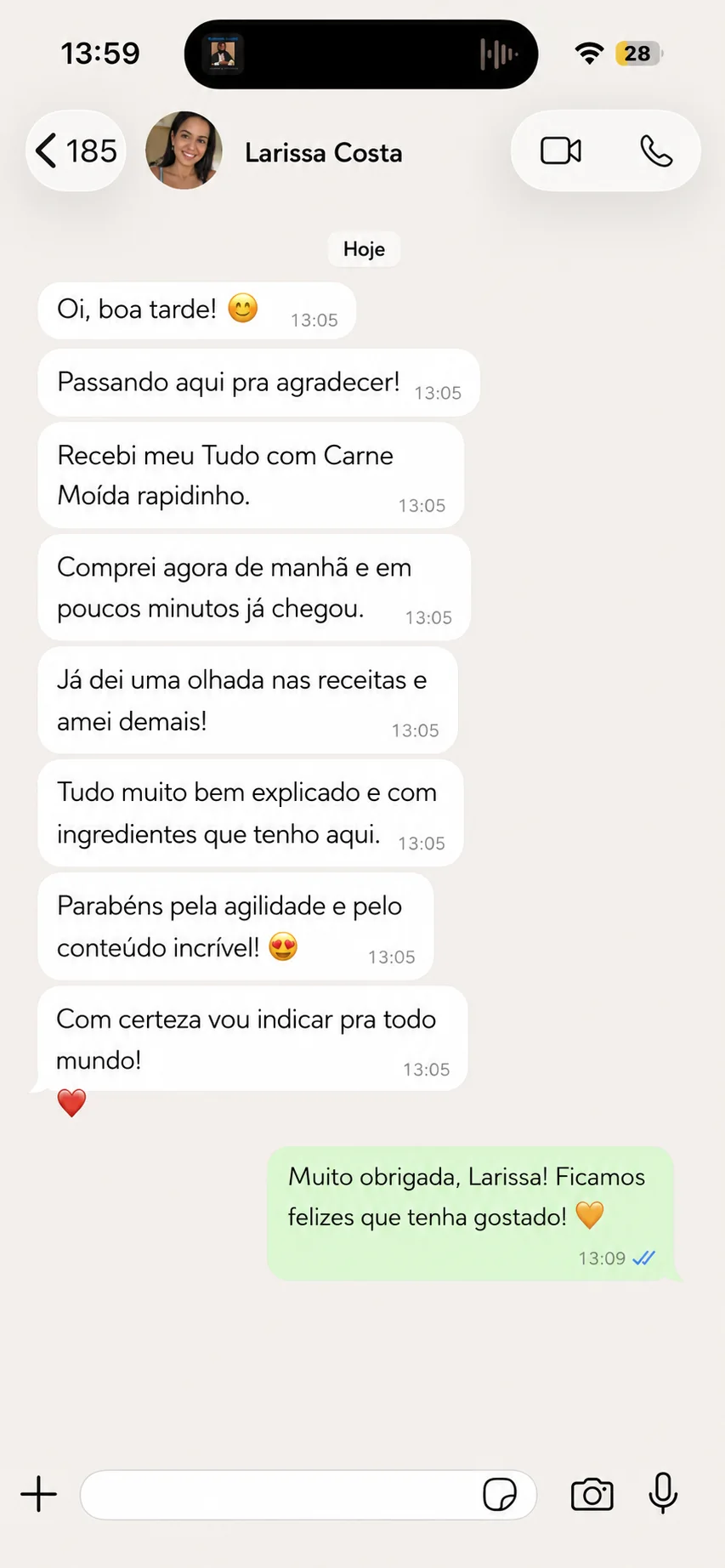 Depoimento de Larissa Costa