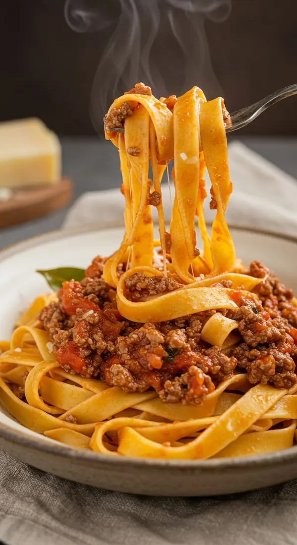 Macarrao a Bolonhesa Cremoso
