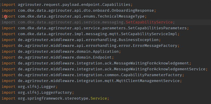 Compiler errors before the migration.